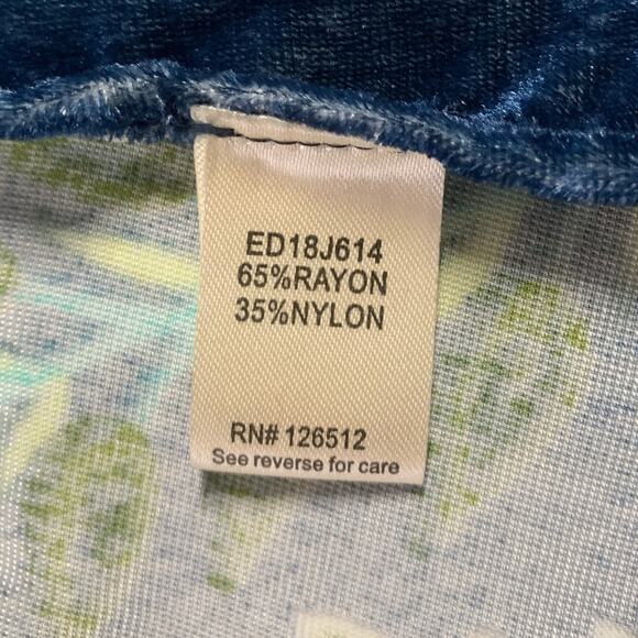 Aratta Silent Journey Ascott Kimono Topper Duster Burnout Emerald Pattern OS - Picture 8 of 10